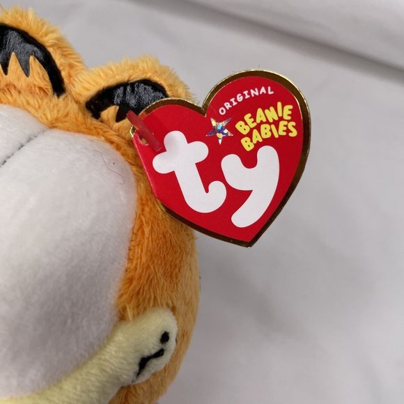 Vintage 10" TY Beanie Baby GOODNIGHT GARFIELD with Pooky Plush Tag Valentine - Picture 4 of 15